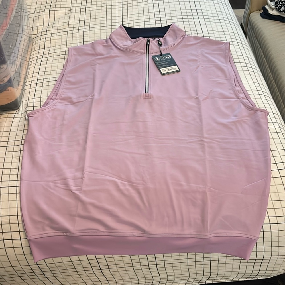 Footjoy Gathered Half Zip Vest